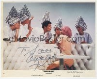 1h258 FRANKIE AVALON signed color 8x10 still #8 1978 singing Beauty School Dropout in Grease!