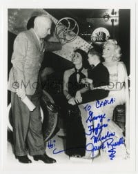 1h902 GENTLEMEN PREFER BLONDES signed 8x10.25 REPRO still 1980s by BOTH Jane Russell & Foghorn!