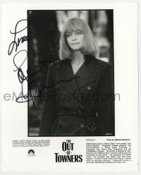 1h361 GOLDIE HAWN signed 8x10 still 1999 close up as Nancy Clark in The Out-of-Towners!