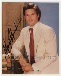 1h773 HARRY HAMLIN signed color 8x10 REPRO still 1981 great portrait as L.A. Law's Michael Kuzak!