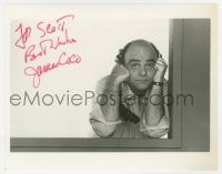 1h917 JAMES COCO signed 8x10 REPRO still 1980s great portrait of the actor with hands to his face!