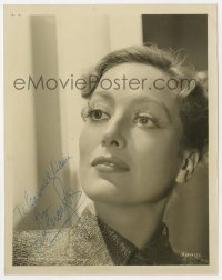 1h396 JOAN CRAWFORD signed 8x10.25 still 1935 MGM studio portrait when she made I Live My Life!