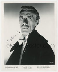 1h926 JOHN CARRADINE signed 8.25x10.25 REPRO still 1980s great portrait from House of Dracula!