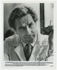 1h399 JOHN CASSAVETES signed 8x10 still 1981 great close up as doctor in Whose Life is it Anyway?