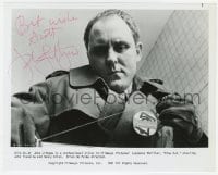 1h401 JOHN LITHGOW signed 8x10 still 1981 as professional killer with piano string in Blow Out!