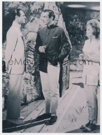 1h933 JOSEPH WISEMAN signed 8x10.75 REPRO photo 1980s the Dr. No villain with Connery as James Bond!