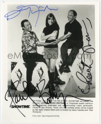 1h421 LATINA LAUGH FESTIVAL signed TV 8x10 still 1997 by Cheech Marin, Daisy Fuentes AND Rodriguez!