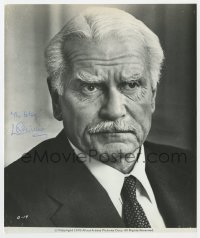 1h422 LAURENCE OLIVIER signed 8x9.75 still 1978 head & shoulders portrait from The Betsy!