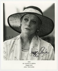 1h435 MAGGIE SMITH signed TV 8x10 still 2003 head & shoulders portrait from My House in Umbria!