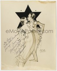 1h445 MAURINE & NORVA signed deluxe 8x10 still 1935 Ray Mondello art of the dancing couple!