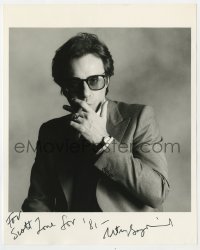 1h618 PETER BOGDANOVICH signed deluxe 8x10 publicity still 1981 director smoking & wearing shades!
