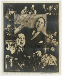 1h621 RALPH DUMKE signed 8x10 publicity still 1932 great montage of the vaudeville actor!