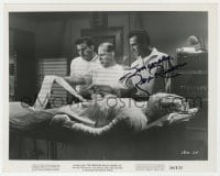 1h481 REX REASON signed 8x10.25 still 1956 examining monster in The Creature Walks Among Us!