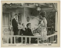 1h516 SOPHIA LOREN signed 8x10.25 still 1958 with Cary Grant & others in Houseboat!