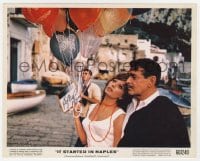 1h270 SOPHIA LOREN signed color 8x10 still 1960 w/ balloons by Clark Gable in It Started in Naples!