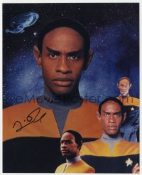 1h832 TIM RUSS signed color 8x10 REPRO still 1995 Vulcan Security Officer Tuvok in Star Trek Voyager!