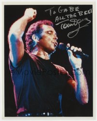 1h833 TOM JONES signed color 8x10 REPRO still 1990s the famous singer performing on stage!