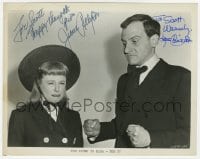 1h530 TOO YOUNG TO KISS signed TV 8x10 still R1960s by BOTH June Allyson AND Hans Conried!