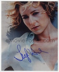 1h835 TRAYLOR HOWARD signed color 8x10 REPRO still 2000s great close up of the sexy actress!