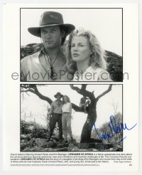 1h533 VINCENT PEREZ signed 8x10 still 2000 split image with Kim Basinger in I Dreamed of Africa!