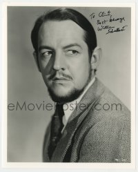 1h997 WILLIAM SCHALLERT signed 8x10 REPRO still 1980s in suit & tie from Man from Planet X