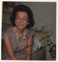 1h205 ANDREA LEEDS signed 3x4 color photo 1980s great portrait of the actress later in life!