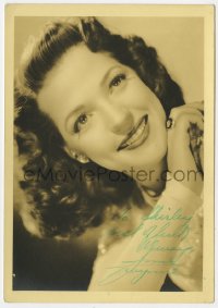 1h194 ANNE GWYNNE signed 5x7 fan photo 1940s head & shoulders portrait of the pretty actress!