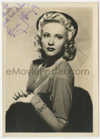 1h195 ANNE JEFFREYS signed 5x7 fan photo 1942 close up of the pretty blonde wearing veil!
