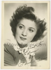 1h198 EDITH FELLOWS signed 5x7 fan photo 1940s head & shoulders portrait of the pretty actress!