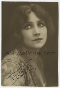 1h199 FAY COMPTON signed 5x7 fan photo 1920s head & shoulders portrait of the silent actress!