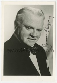 1h227 JAMES CAGNEY signed 5x7 photo 1980s the famous Hollywood leading man late in his career!