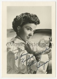 1h201 KATHRYN GRAYSON signed 4x5 fan photo 1940s great close portrait of the pretty actress!