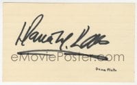 1h660 DANA PLATO signed 3x5 index card 1980s can be framed & displayed with a repro still!