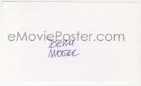 1h662 DEMI MOORE signed 3x5 index card 2000s can be framed & displayed with a repro still!