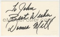 1h664 DONNA MILLS signed 3x5 index card 1980s it could be framed with the included repro still!