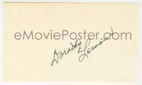 1h665 DOROTHY LAMOUR signed 3x5 index card 1980s it can be framed & displayed with a repro!