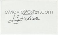 1h695 JOAN FONTAINE signed 3x5 index card 1980s can be framed & displayed with a repro still!