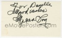 1h712 MYRNA LOY signed 3x5 index card 1980s can be framed & displayed with a repro still!