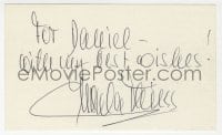 1h731 URSULA THIESS signed 3x5 index card 1980s can be framed & displayed with a repro still!