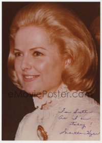 1h237 MARTHA HYER signed 5x7 color photo 1980s head & shoulders portrait of the actress!