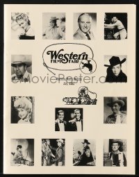 1h084 WESTERN FILM FAIR signed 9x11 program 1992 by TEN western actors who attended!