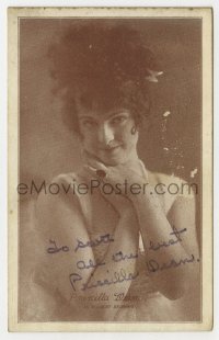 1h175 PRISCILLA DEAN signed 4x6 postcard 1922 great portrait of the Universal leading lady!