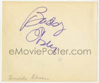 1h155 BUDDY EBSEN signed 5x5 cut album page 1950s it can be framed & displayed with a repro!