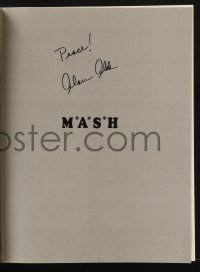 1h022 ALAN ALDA signed softcover book 1980 MASH: Exclusive, Inside Story of TV's Most Popular Show!