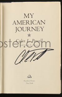 1h003 COLIN POWELL signed hardcover book 1995 his illustrated biography My American Journey!