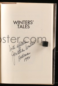 1h013 JONATHAN WINTERS signed hardcover book 1987 Winters' Tales, Stories of Observations!