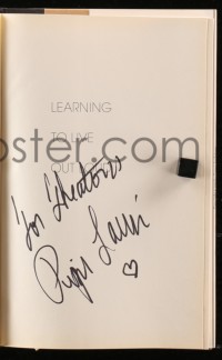 1h019 PIPER LAURIE signed hardcover book 2011 her autobiography Learning to Live Out Loud!