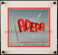 1j051 ADEPA linen 9x10 Spanish special poster 1950s Association of Exporters of Agricultural Products