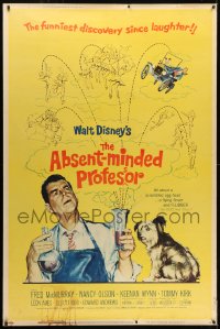 1k295 ABSENT-MINDED PROFESSOR 40x60 1961 Disney, Flubber, Fred MacMurray in title role!