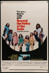1k303 BEYOND THE VALLEY OF THE DOLLS 40x60 1970 Russ Meyer's girls who are old at twenty, Ebert